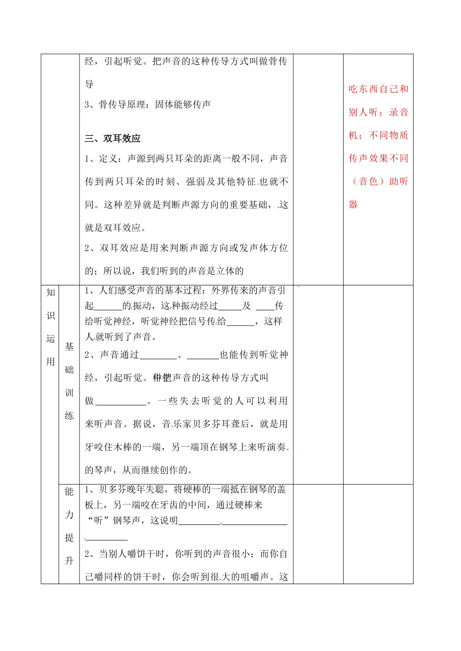 辽宁省大连市第七十六中学八年级物理 第一章 第二节 我们怎样听到声音教案 人教新课标版_第2页