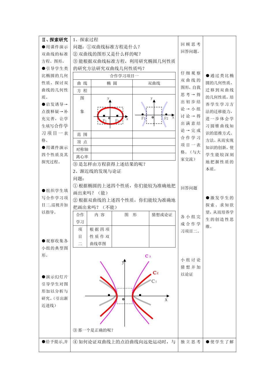高中数学-圆锥曲线双曲线简单几何性质（一）教案新课标人教B版选修2_第2页