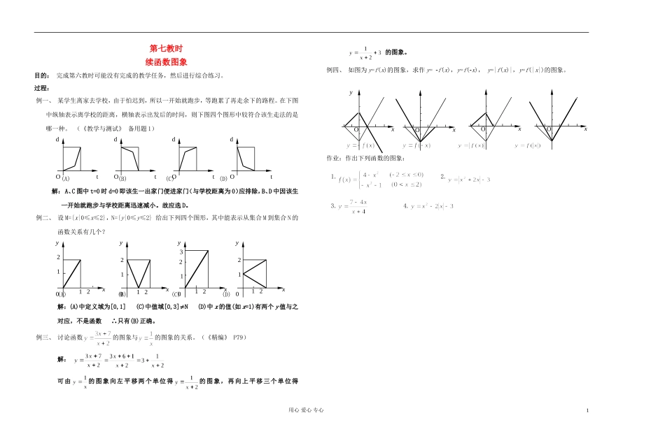 高中数学 第二章第07课时续函数图象教师专用教案 新人教A版_第1页