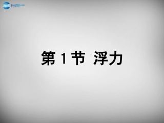湖南省邵阳县黄亭市镇中学八年级物理下册 10.1 浮力课件 （新版）新人教版