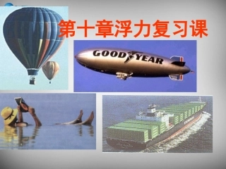 湖南省邵阳县黄亭市镇中学八年级物理下册 10 浮力复习课件 （新版）新人教版