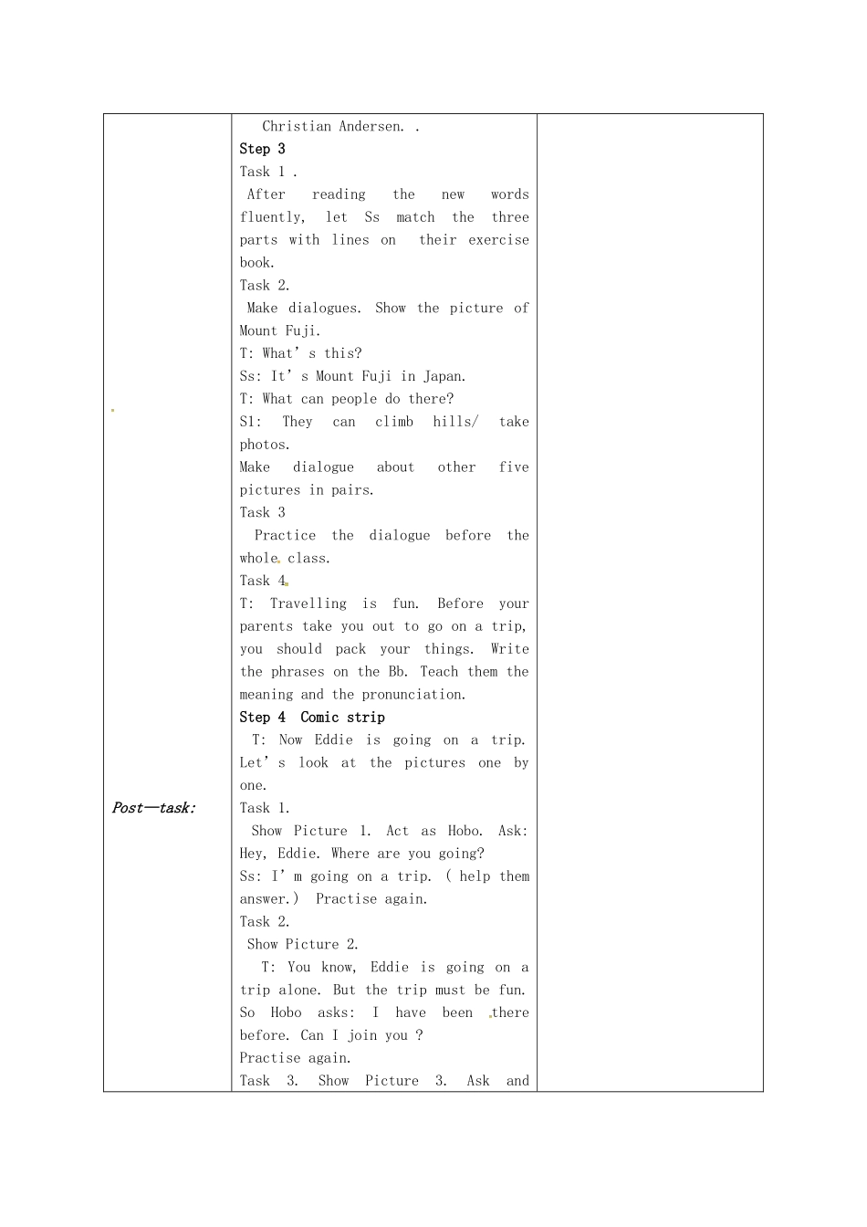 江苏省高邮市车逻镇八年级英语下册 Unit 2 Travelling教案 （新版）牛津版-（新版）牛津版初中八年级下册英语教案_第2页