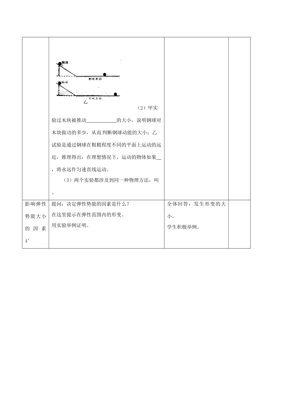 江苏省连云港市岗埠中学九年级物理上册《机械能》复习课教案 苏科版_第3页