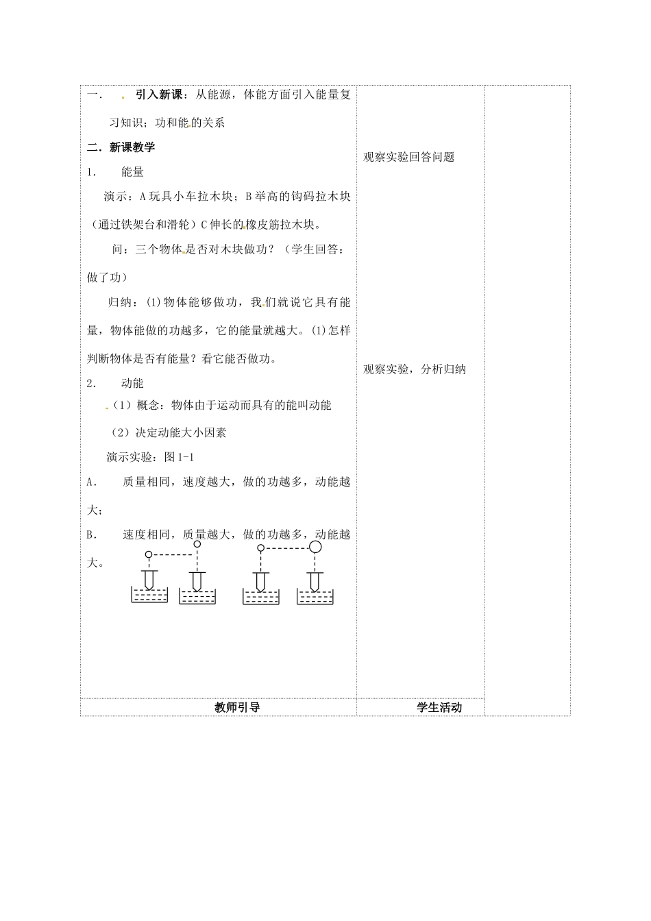 江苏省连云港市九年级物理《动能 势能 机械能》教案1_第2页