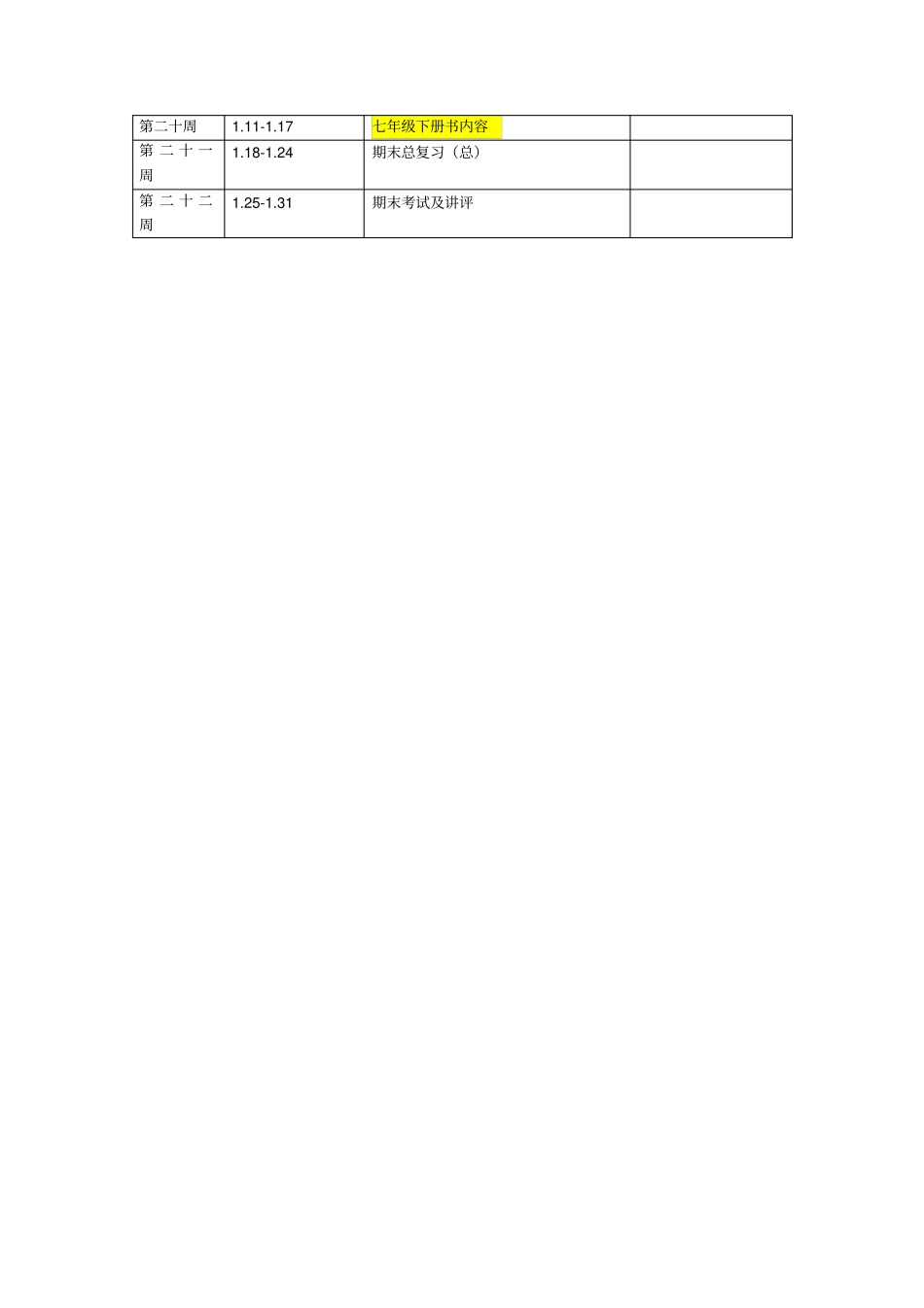 2012017学年七年级生物上册教学计划_第3页