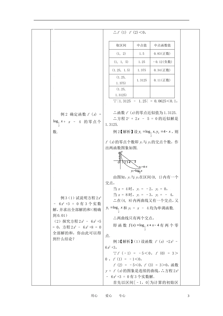 高中数学 第三章单元小结（一）全册精品教案 新人教A版必修1_第3页