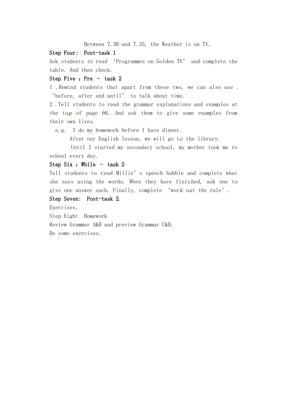 江苏省灌南县九年级英语上册 Unit4 grammar2教案 牛津版_第2页