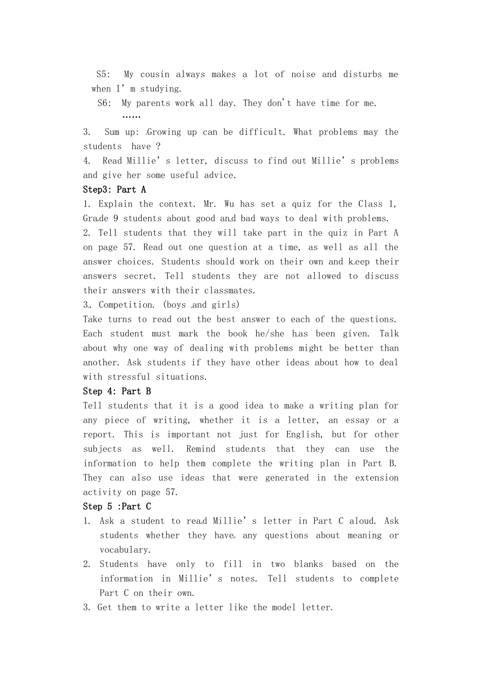 江苏省灌南县九年级英语上册 Unit3 main task教案 牛津版_第2页