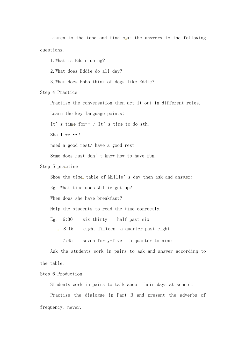 江苏省灌南县七年级英语上册《Unit4 Welcome to the unit》教案_第2页