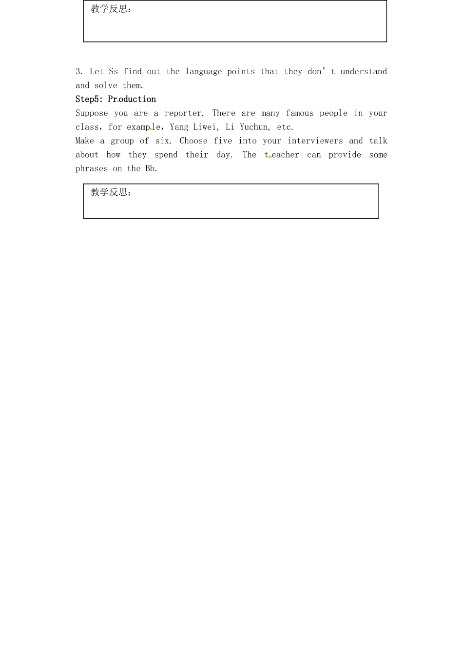 江苏省灌南县七年级英语上册《Unit4 Integrated Skills》教案_第2页