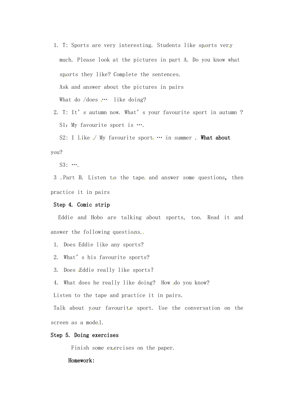 江苏省灌南县七年级英语上册《Unit2 Welcome to the unit》教案_第2页