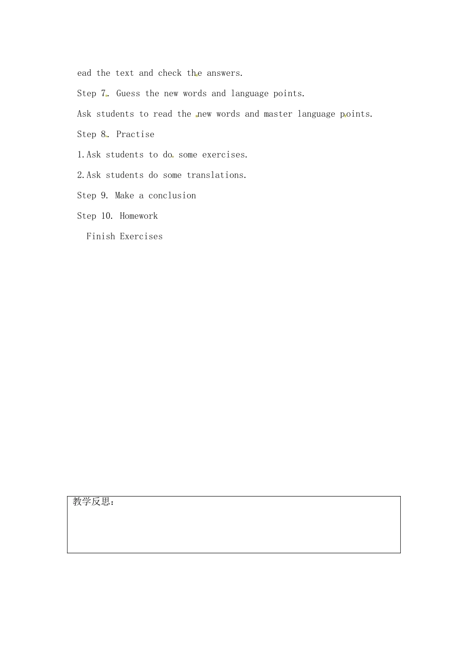 江苏省灌南县七年级英语上册《Unit1 Welcome to the unit》教案_第3页