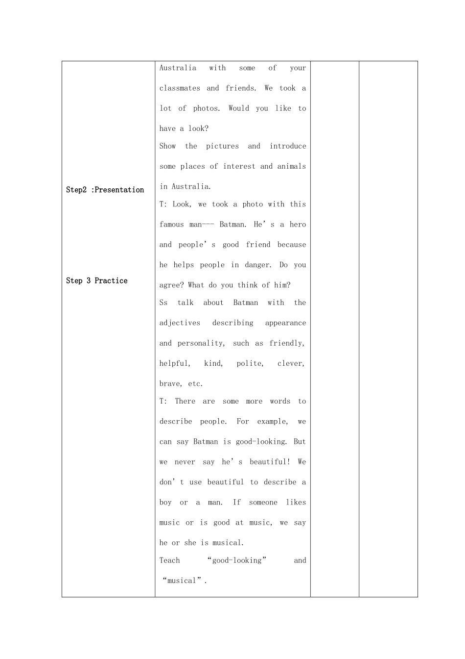 江苏省淮北中学八年级英语上册 Unit 1Friends教案 牛津译林版_第2页