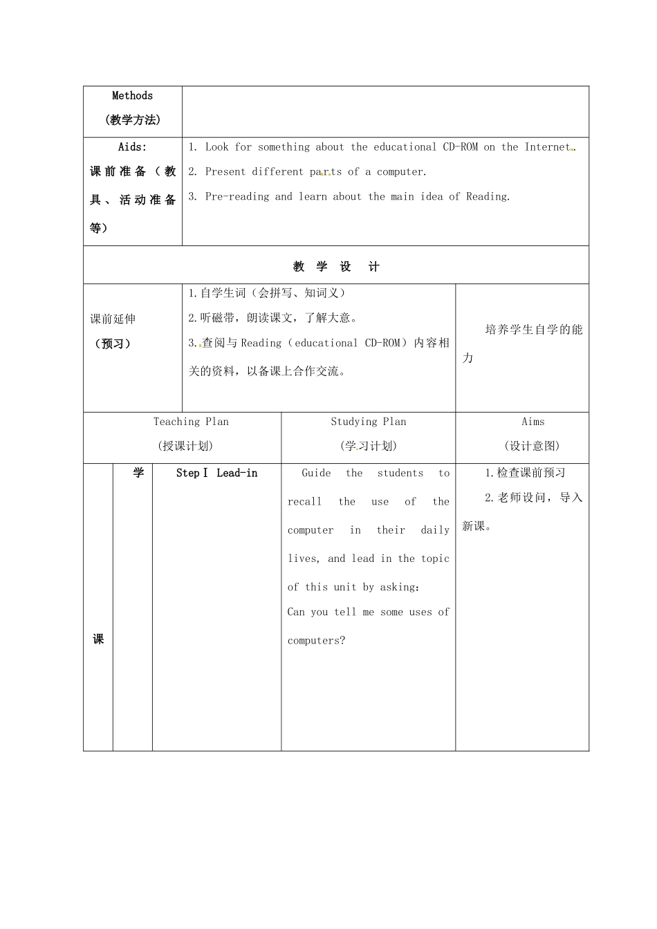 江苏省海安县大公初级中学八年级英语下册《8B Unit 3 Online travel》Period 2 Reading（1）教案 牛津版_第2页