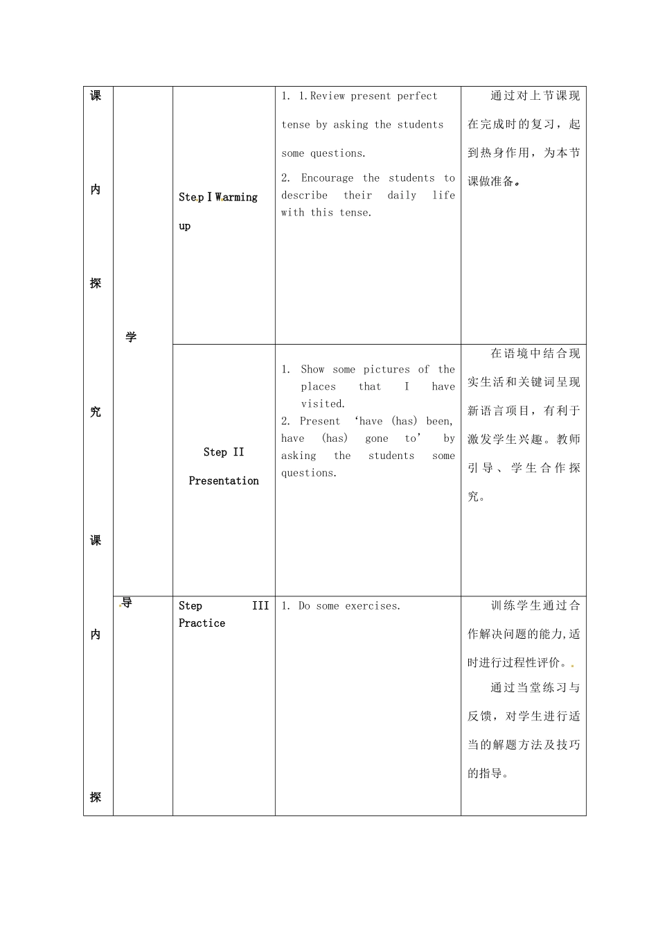 江苏省海安县大公初级中学八年级英语下册《8B Unit 2 Travelling》Period 4 Grammar（1）教案 牛津版_第3页