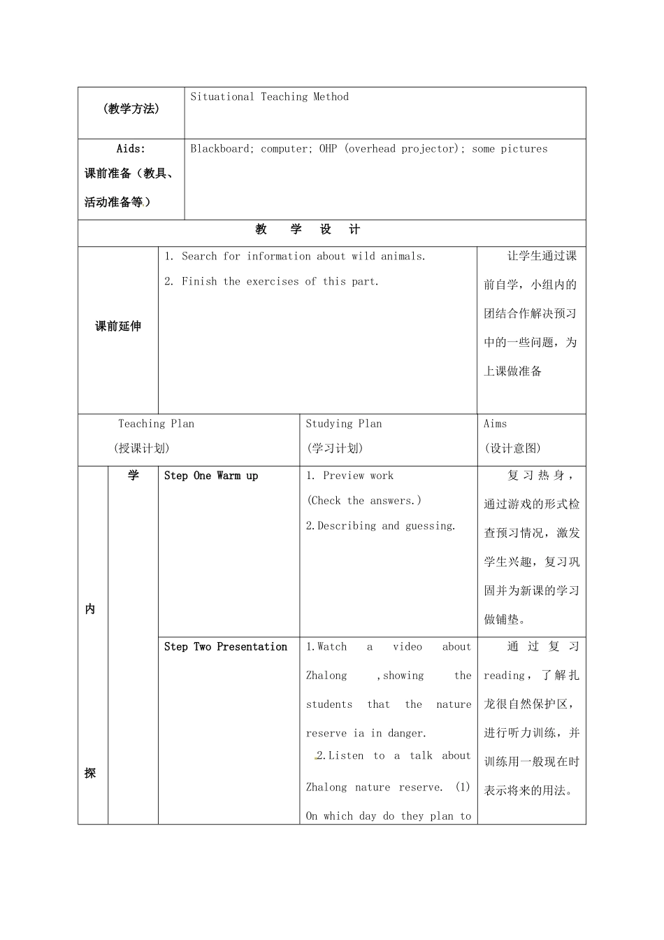 江苏省海安县大公初级中学八年级英语上册《8A Unit 5 Birdwatchers》Period 6 Integ rated skills教案 牛津版_第2页