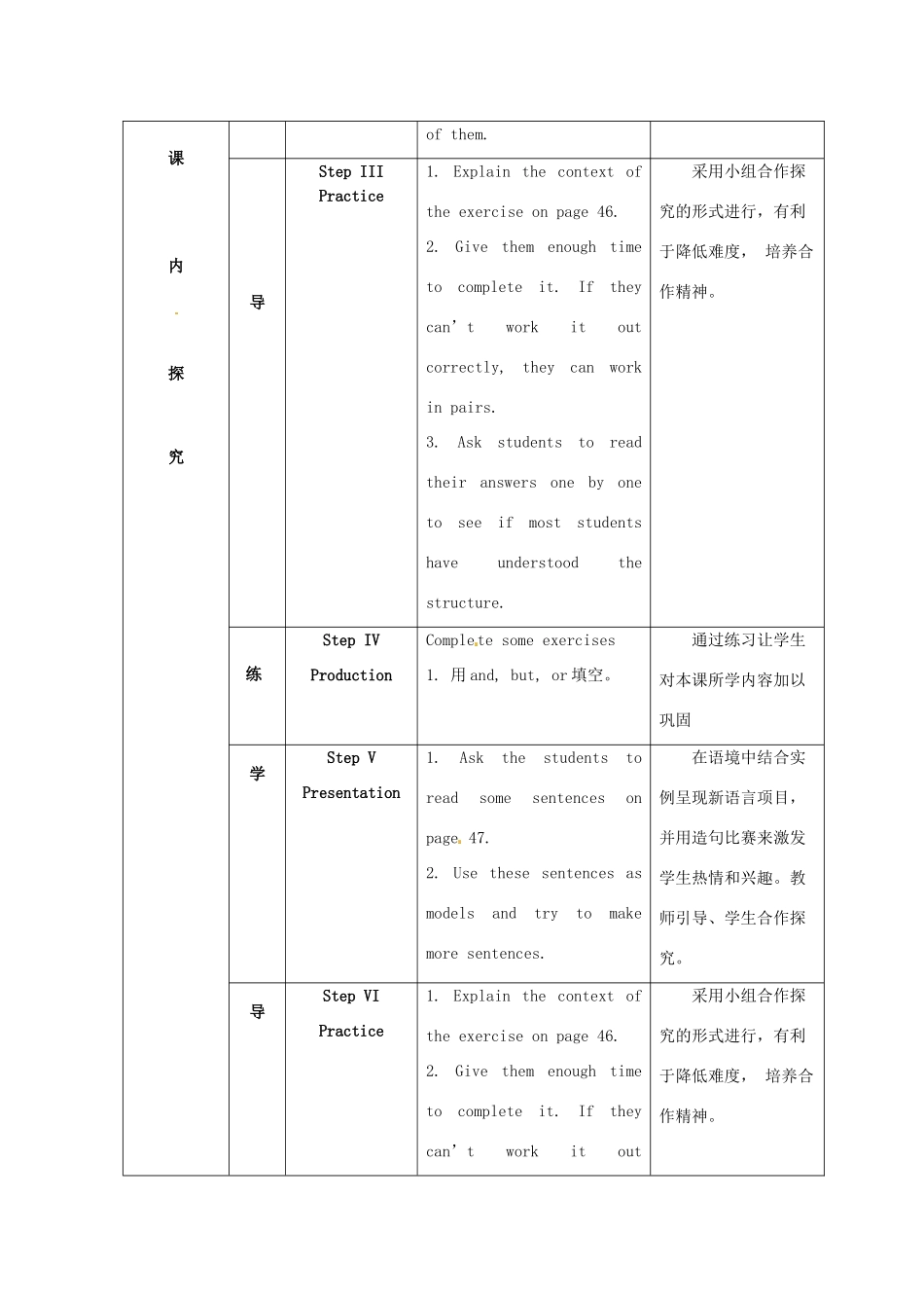 江苏省海安县大公初级中学八年级英语上册《8A Unit 3 A day out》Period 4 Grammar（1）教案 牛津版_第3页