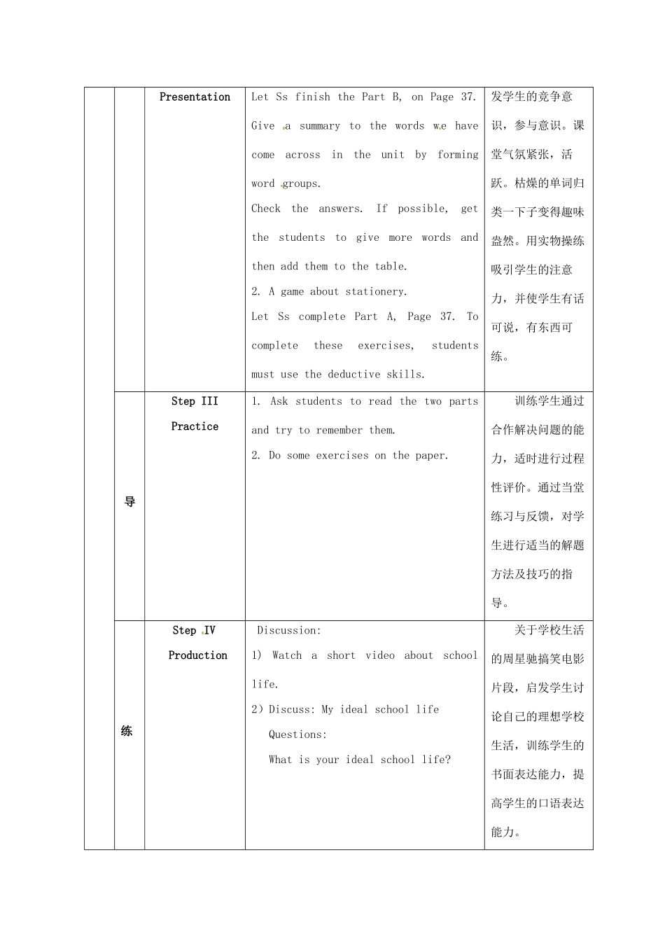 江苏省海安县大公初级中学八年级英语上册《8A Unit 2 School life》Period 8 Checkout教案 牛津版_第3页