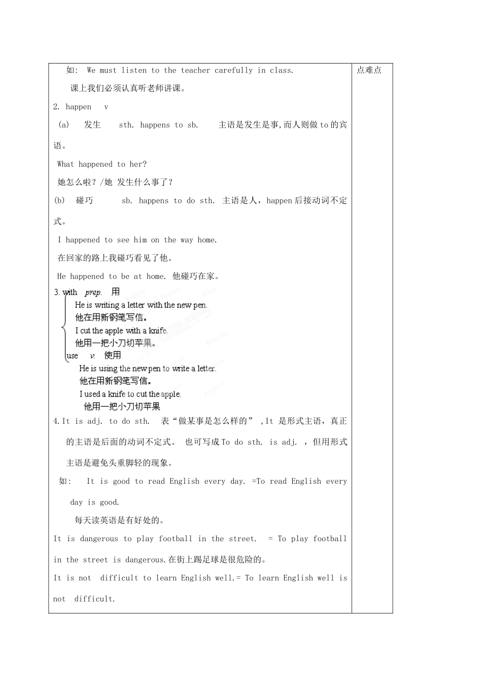 江苏省泰州市白马中学七年级英语下册《7B Unit 5 Amazing things》复习教学案 （新版）牛津版_第2页