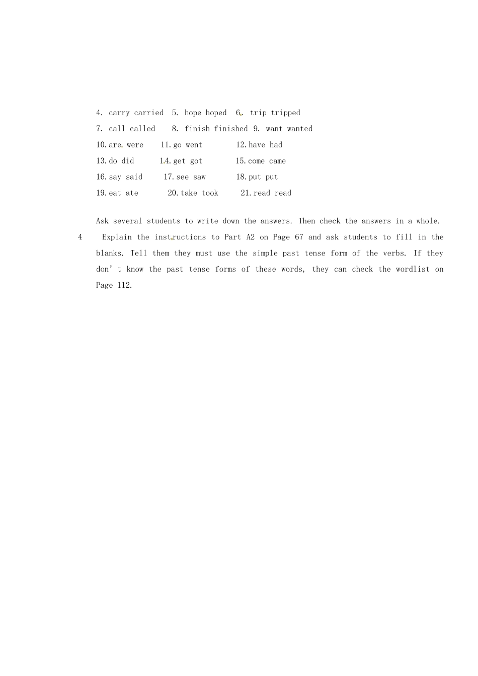 江苏省永丰初级中学七年级英语下册《Unit 4 Amazing things》Period 5 Grammar 1教案 牛津版_第3页