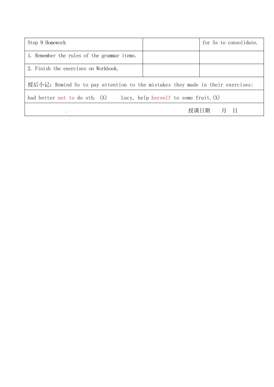江苏省昆山市锦溪中学八年级英语上册 Unit 4 Do it yourself Grammar教案 牛津版_第3页