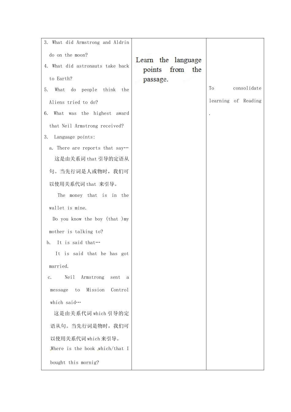 江苏省昆山市锦溪中学九年级英语下册 Unit 4 Great people Reading 2教案 牛津版_第2页