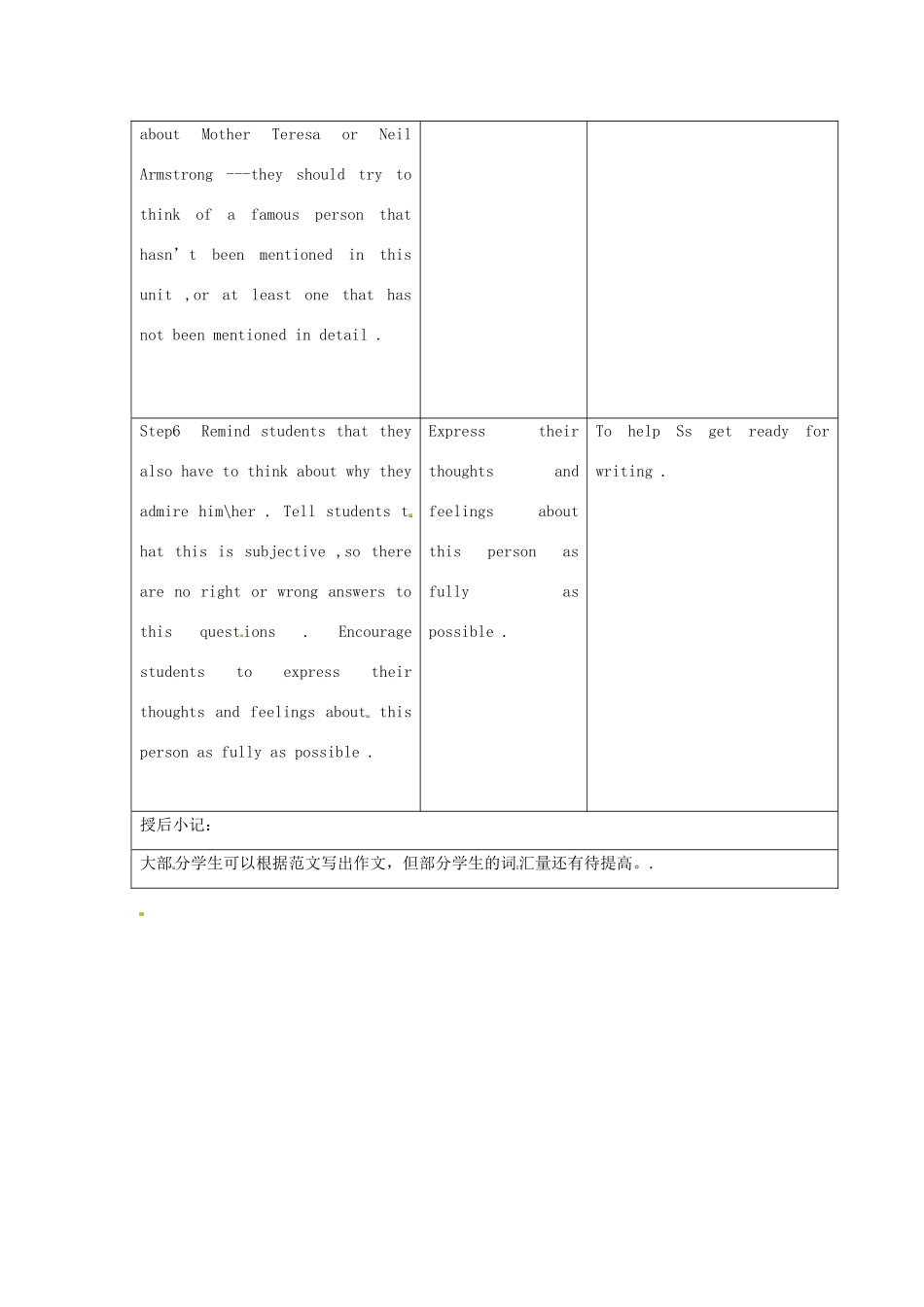 江苏省昆山市锦溪中学九年级英语下册 Unit 4 Great people Main task教案 牛津版_第3页