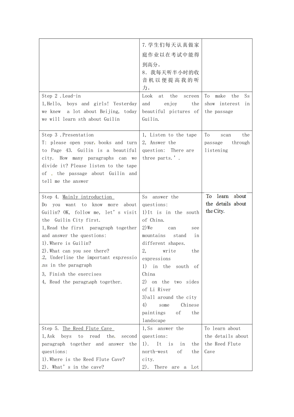 江苏省昆山市锦溪中学九年级英语下册 Unit 3 Asia Reading 2教案 牛津版_第2页