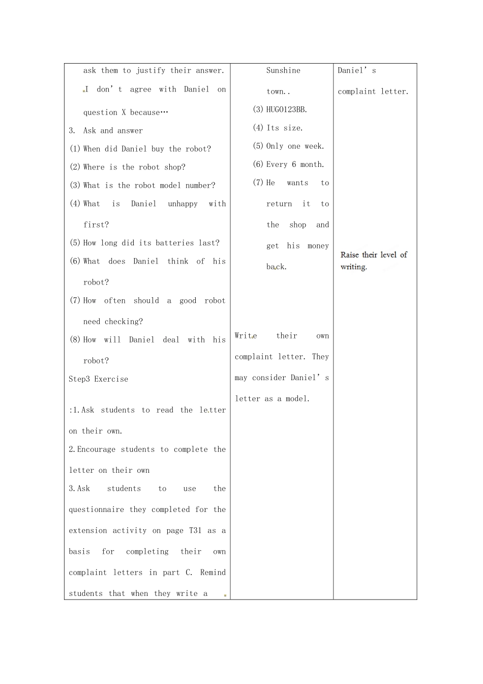 江苏省昆山市锦溪中学九年级英语下册 Unit 2 Robot main task教案 牛津版_第2页