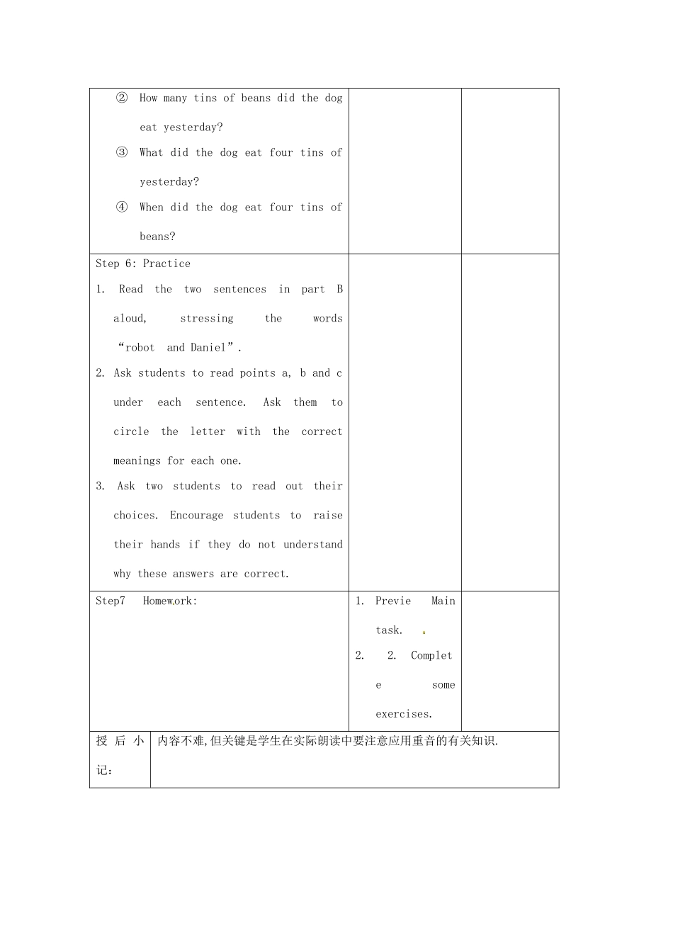 江苏省昆山市锦溪中学九年级英语下册 Unit 2 Robot Pronunciation教案 牛津版_第3页