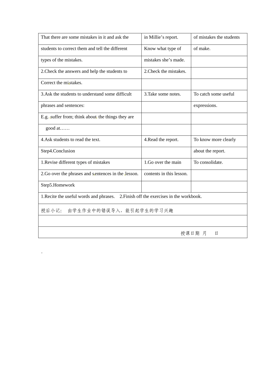 江苏省昆山市锦溪中学九年级英语上册 Unit 3 Teenage problems Study skills教案 牛津版_第2页