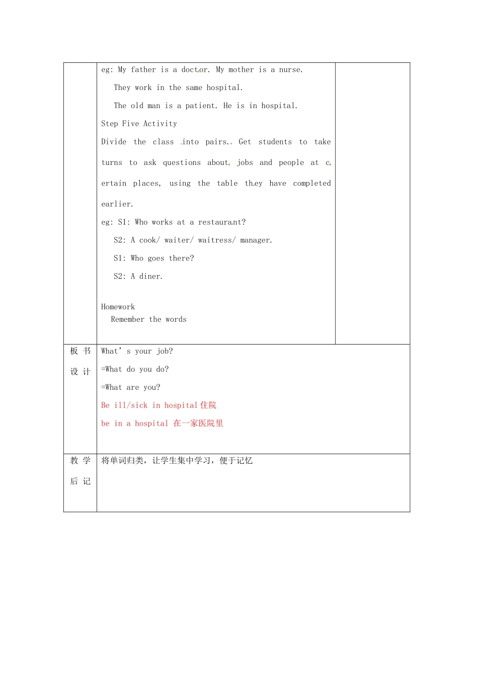 江苏省无锡市东绛实验学校七年级英语下册《7B Unit 2 Grammar》教学案 人教新目标版_第3页