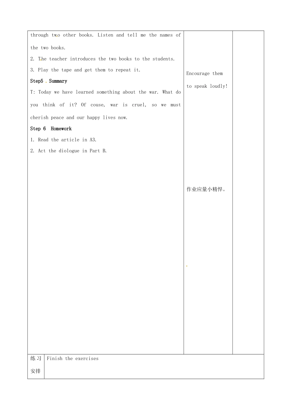 江苏省宿迁市宿豫县关庙镇中心学校九年级英语上册 Unit 4 Growing up integratedskills教案 牛津版_第2页