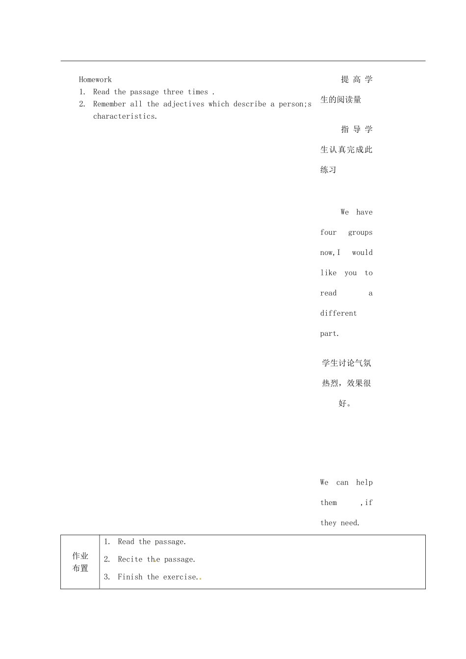 江苏省宿迁市宿豫县关庙镇中心学校九年级英语上册 Unit 1 Know yourself reading1教案 牛津版_第2页