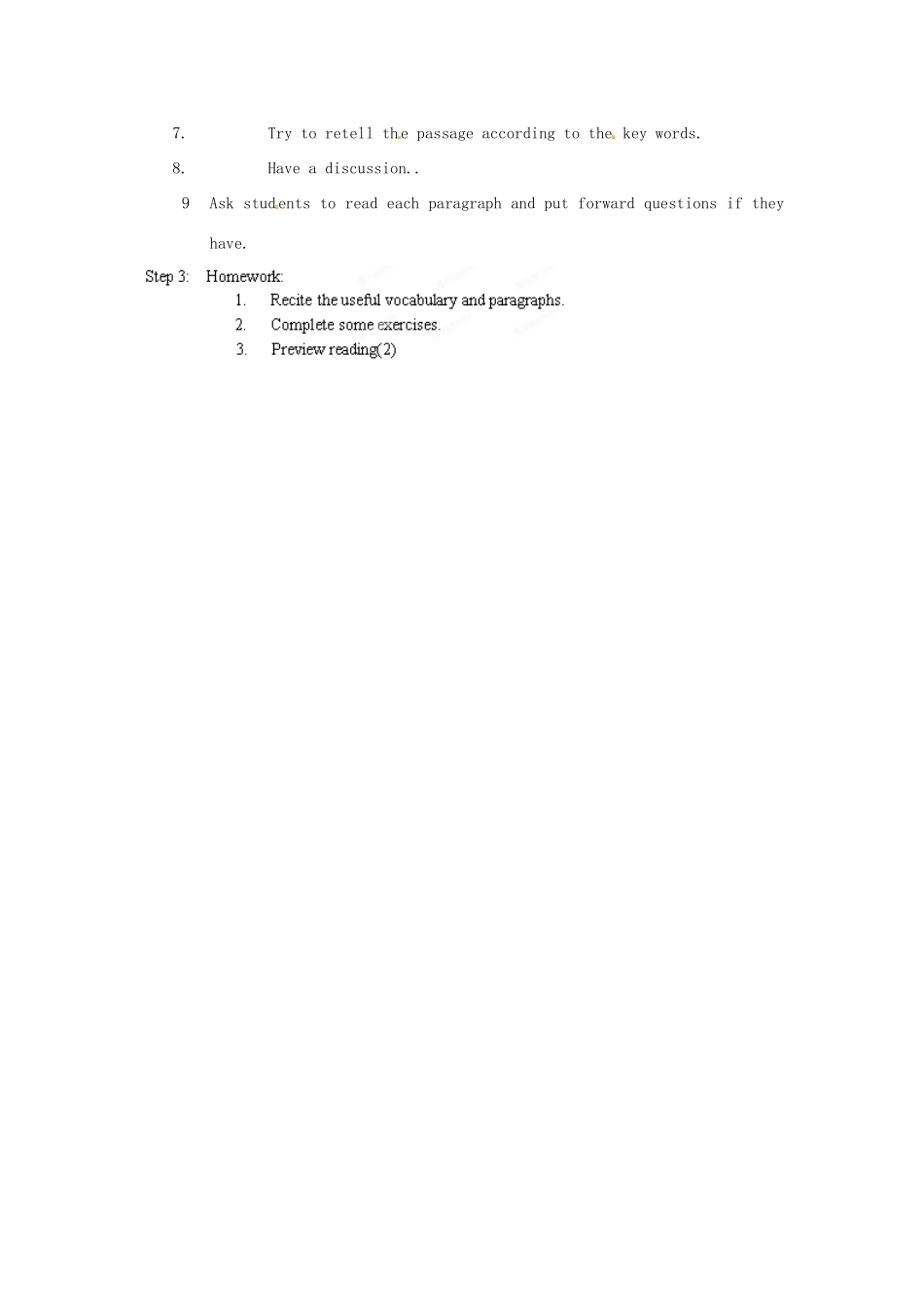 江苏省宜兴市屺亭中学九年级英语下册 9B《Unit 2 Robot》Period 2 Reading（1）教案 牛津版_第2页