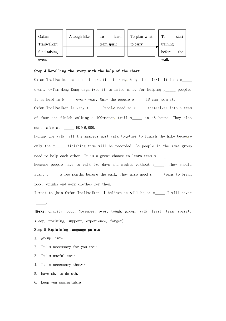 江苏省姜堰市蒋垛中学初中英语 8B_Unit6 period 2教学案+课堂检测 牛津版_第2页