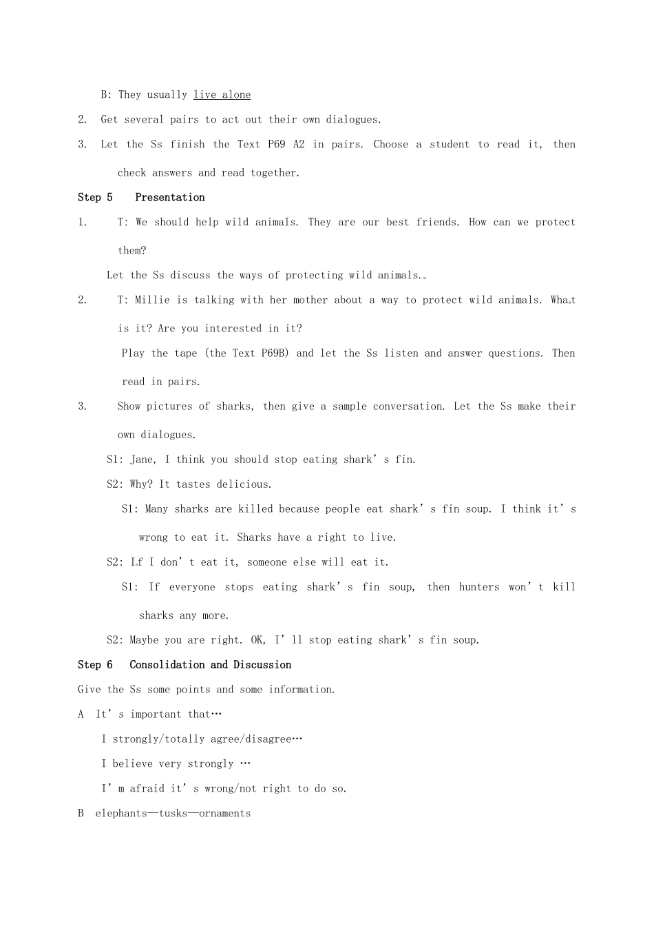 江苏省姜堰市八年级英语《8A  Unit 4》（第七课时）教案_第3页