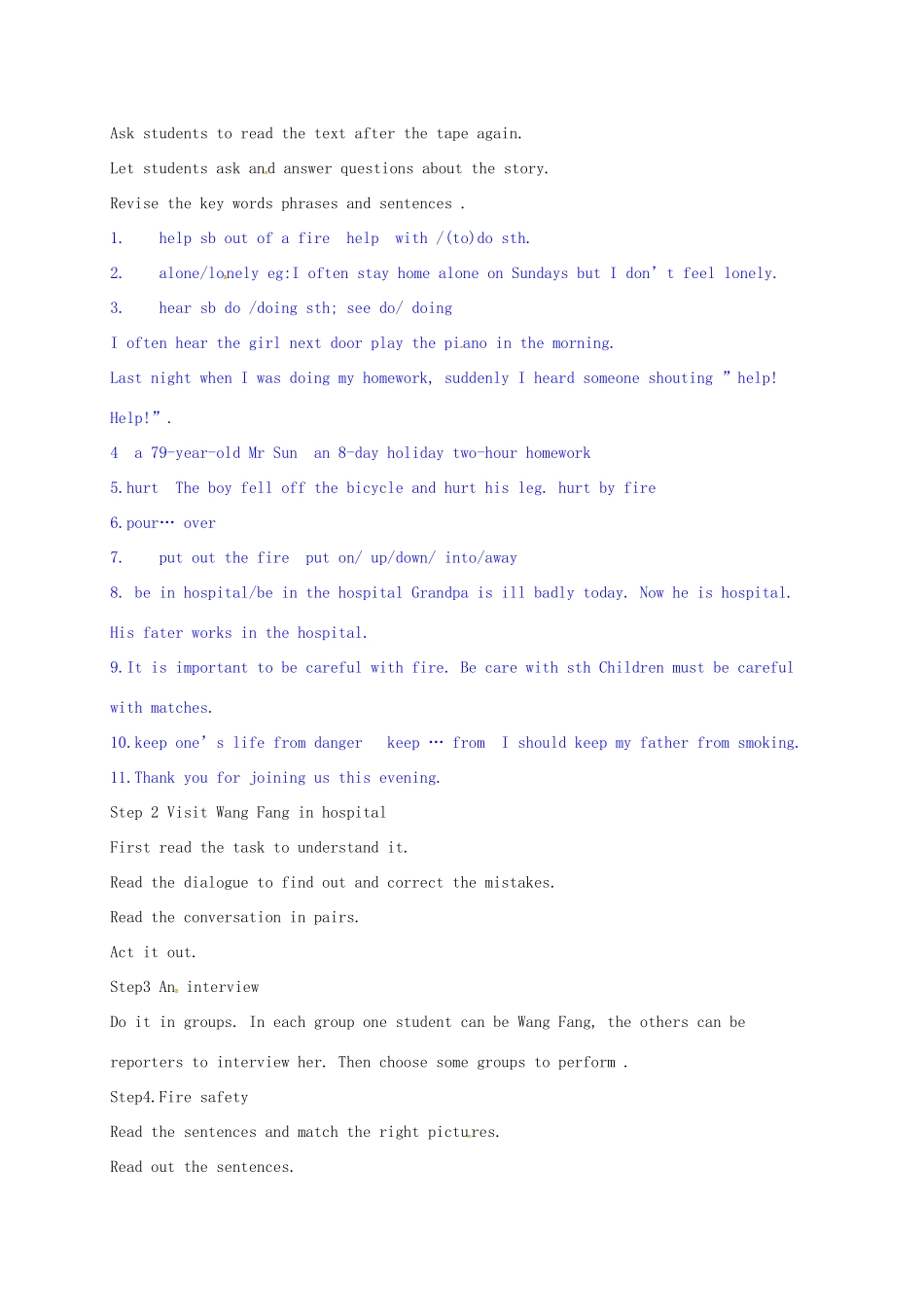 江苏省太仓市七年级英语下册 Unit 6 Outdoor fun Reading教案 （新版）牛津版-（新版）牛津版初中七年级下册英语教案_第3页