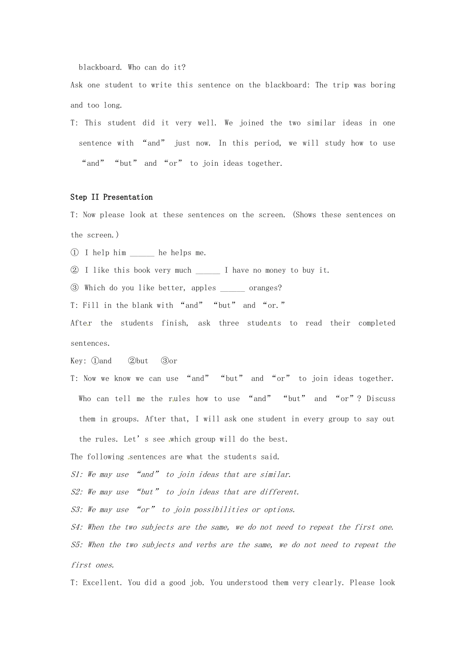 江苏省大丰市万盈二中八年级英语上册 Unit 3 A day out-Period 5 Grammar A 教案 牛津版_第2页