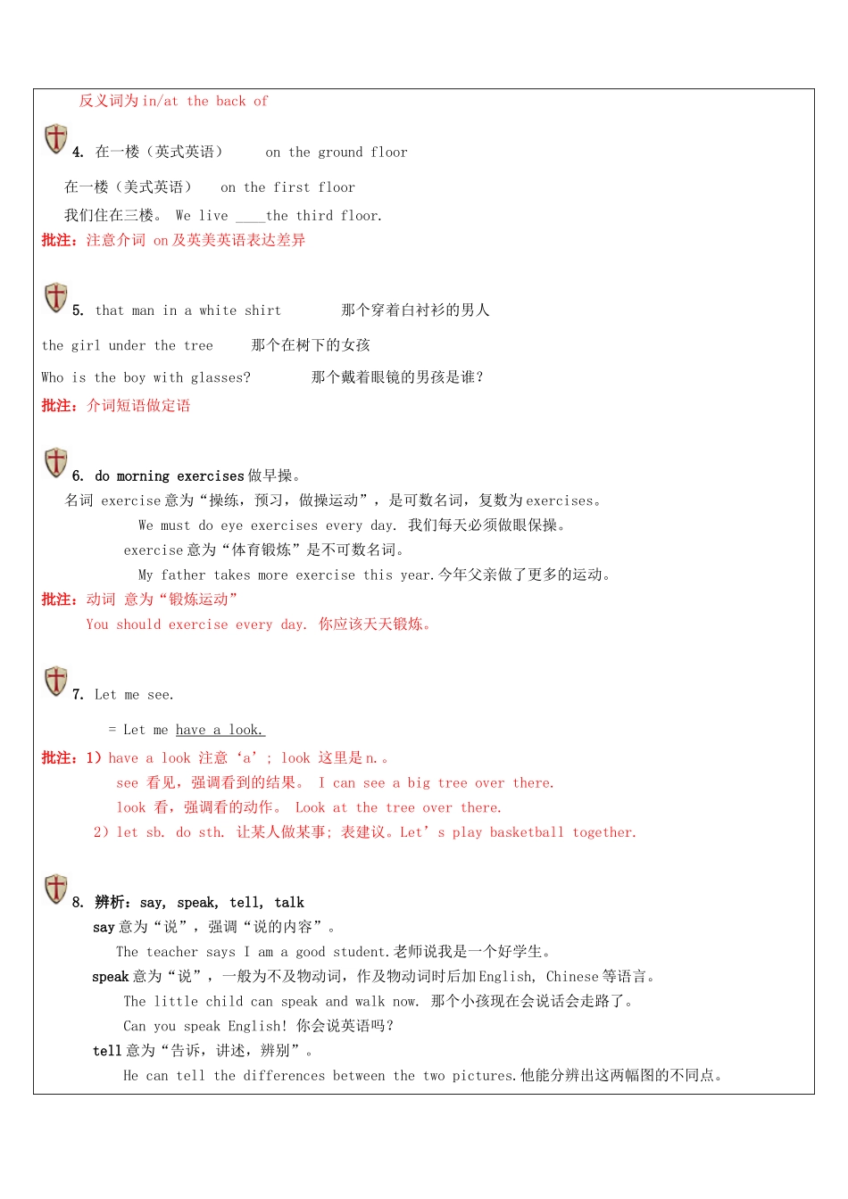 江苏省南通市七年级英语上册 教师辅导讲义 Unit 3-4同步讲解 牛津版-牛津版初中七年级上册英语教案_第2页