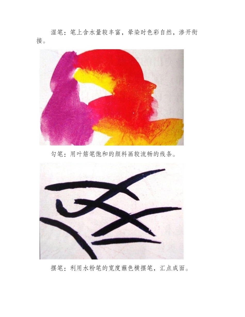 几种常见的水粉画笔触水粉画教程2_第2页