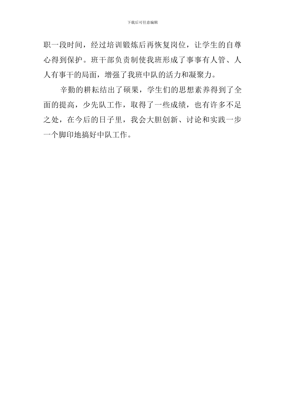 少先辅导员个人的工作总结_第3页