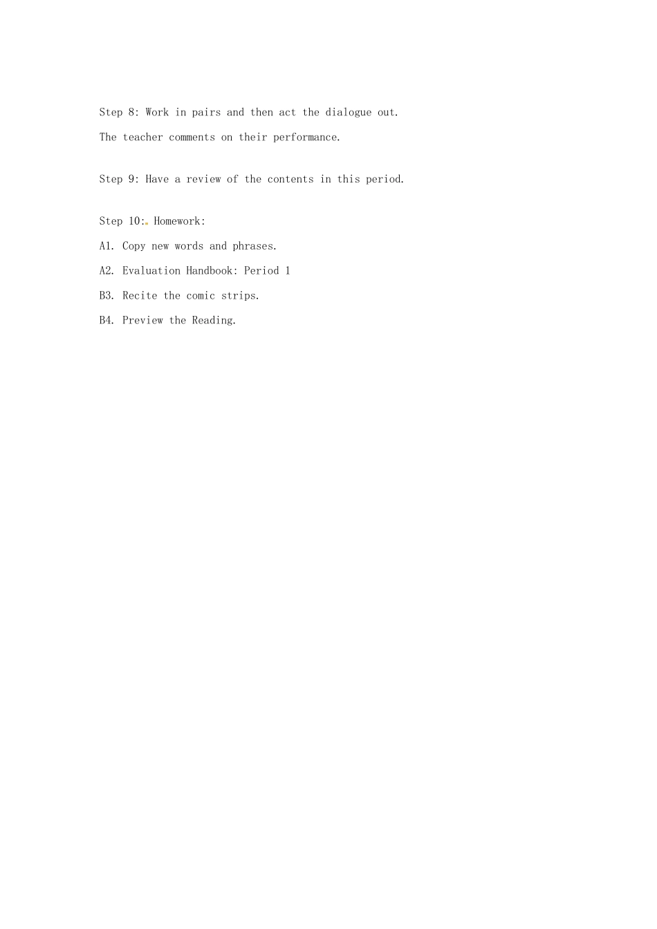 江苏省东台市唐洋镇中学九年级英语上册《Unit 5 Films Period 1》教案 牛津版_第3页