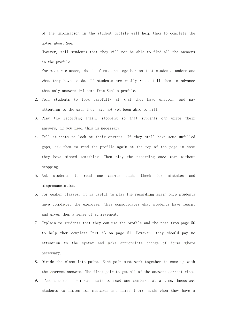 江苏省东台市唐洋镇中学九年级英语上册《Unit 3 Teenage problems Period 4 Integrated skills》教案 牛津版_第2页