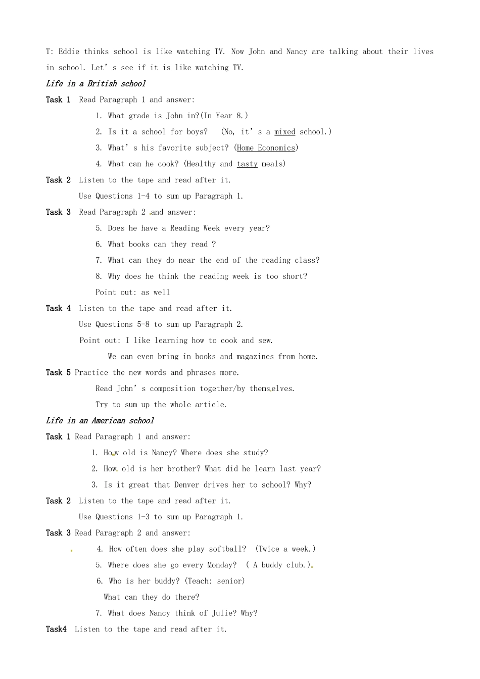 江苏省东台市唐洋镇中学九年级英语上册《Unit 2 Colour Period 2 Reading》教案 牛津版_第2页