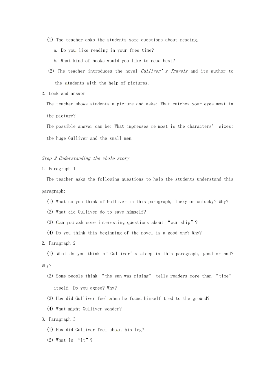 校八年级英语下册 Unit 4 A good read Reading（I）教案 （新版）牛津版-（新版）牛津版初中八年级下册英语教案_第2页