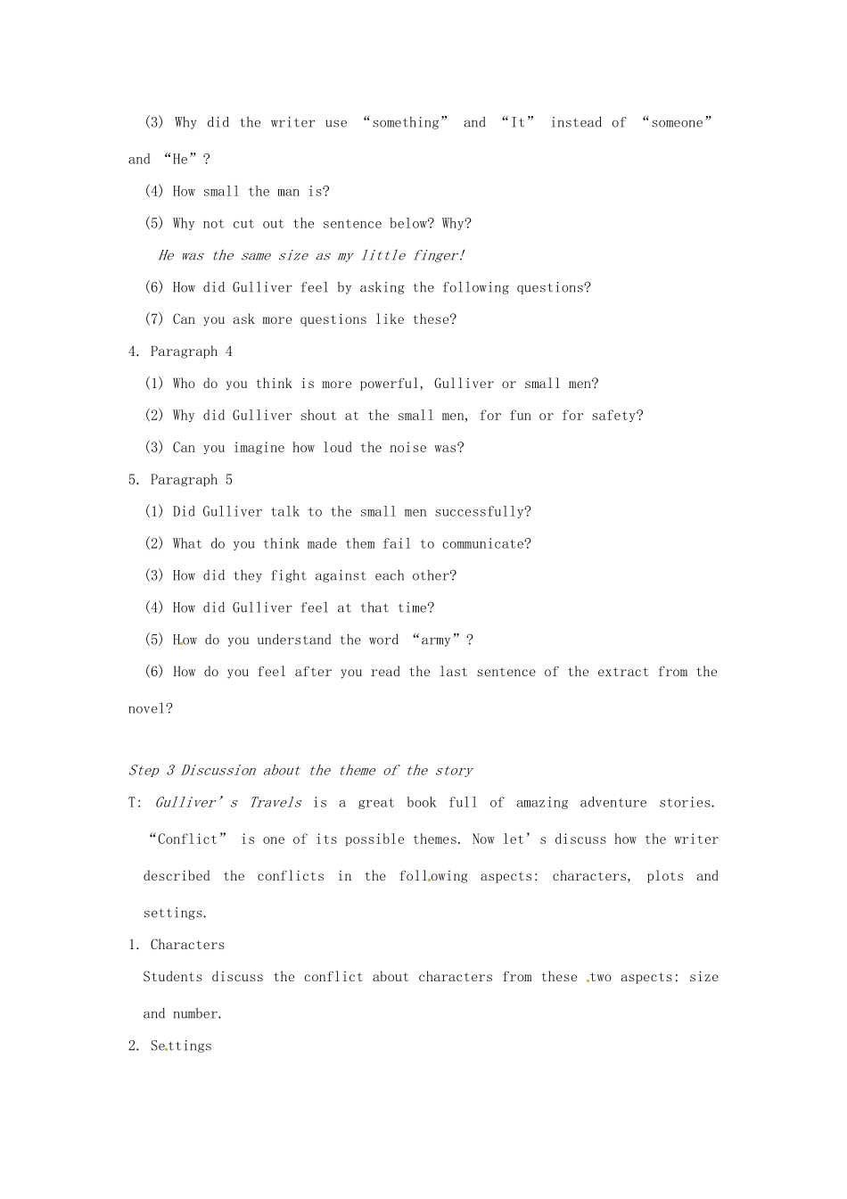 校八年级英语下册 Unit 4 A good read Reading（I）教案 （新版）牛津版-（新版）牛津版初中八年级下册英语教案_第3页