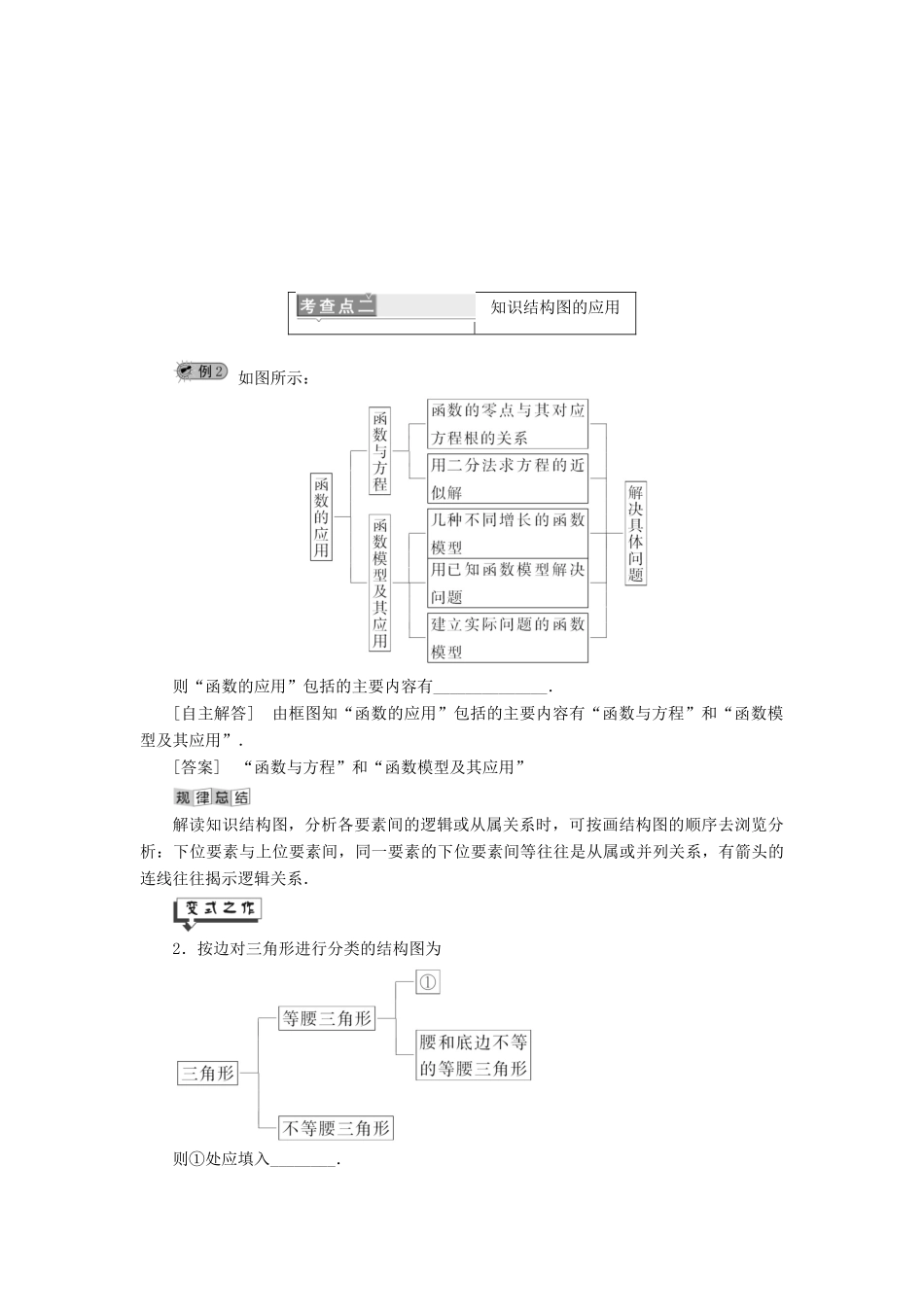 高中数学 第6章 框图 6.1 知识结构图讲义（含解析）湘教版选修1-2-湘教版高二选修1-2数学教案_第3页