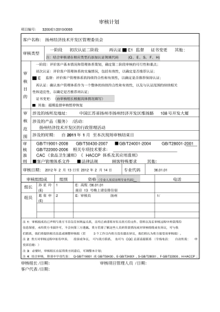 2012扬州经济开发区审核计划