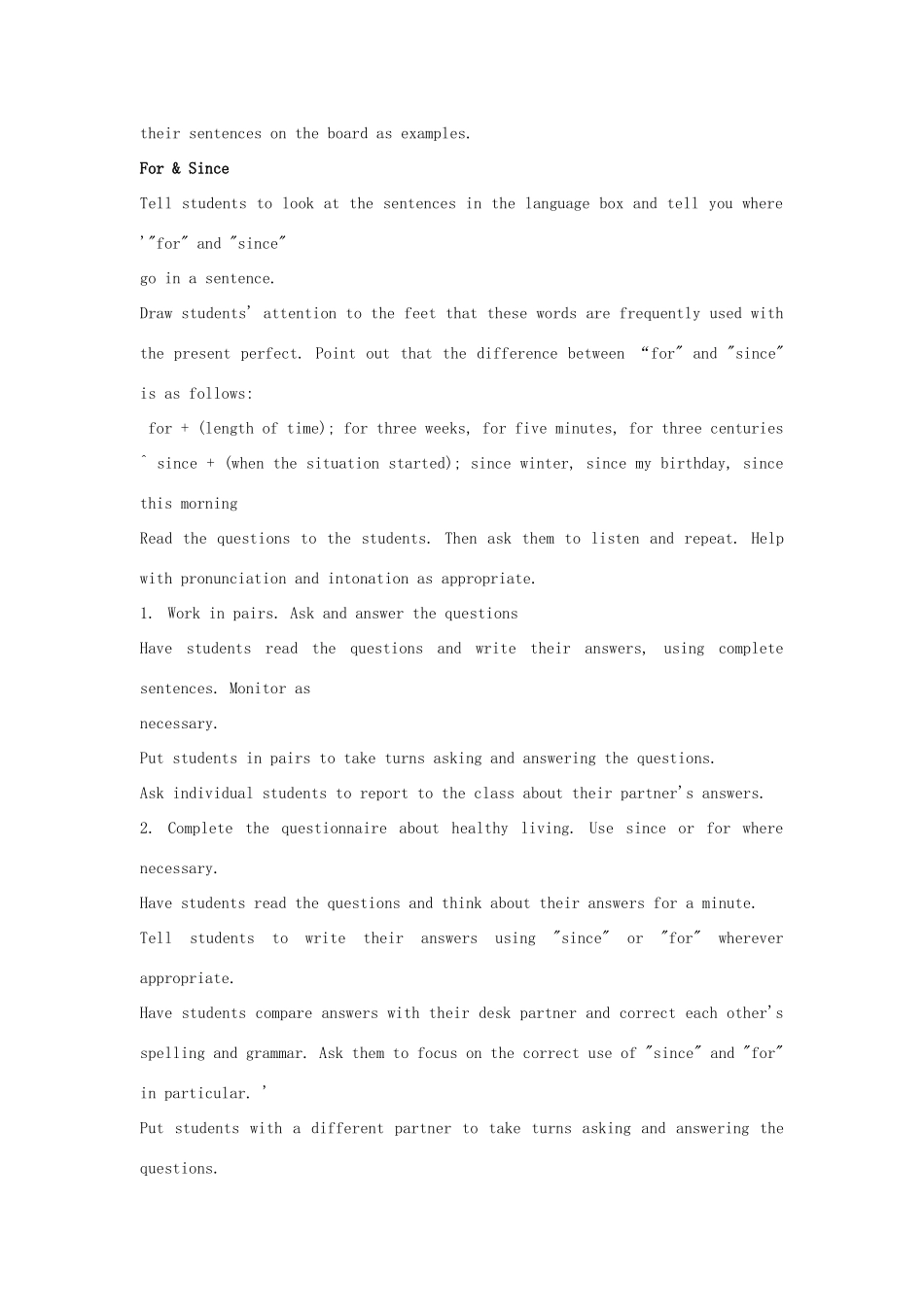 春八年级英语下册 Module 4 Seeing the doctor Unit 3 Language in use教案 （新版）外研版-（新版）外研版初中八年级下册英语教案_第2页